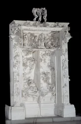 The Gates of Hell. A high relief in plaster surmounts the group of shadows