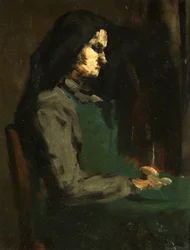 Woman with a Green Apron