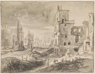 Brussels After the Bombardment in 1695