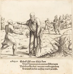 Elisha Punishes Gehazi with Naaman