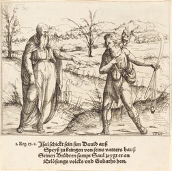 Jesse Sends David to His Brothers and Saul