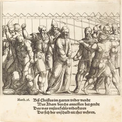 Jesus Being Led to Caiaphas