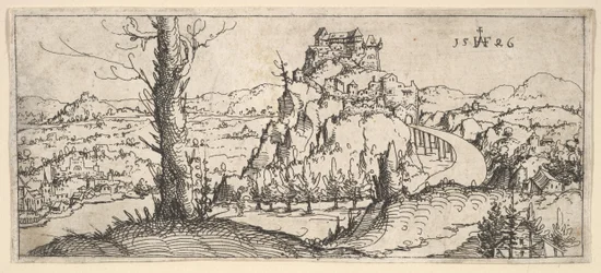 Landscape with High Rocks and Fortresses, 1546