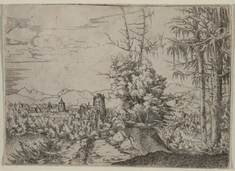 Landscape with Two Pines