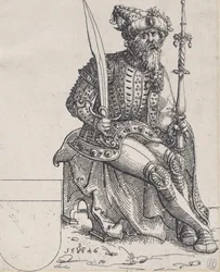 Maximilian I, from Herberstain, Rerum Moscoviticarum Commentarii