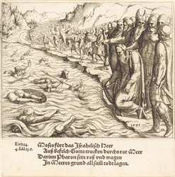 Moses Closing the Red Sea
