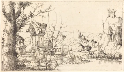 River Landscape with the Temptation of Christ, 1545