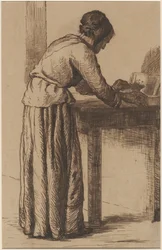 Old Woman Working