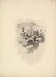 Vignette with a Medal depicting Harpocrate and Lotus Flowers, Volume I, Page 12