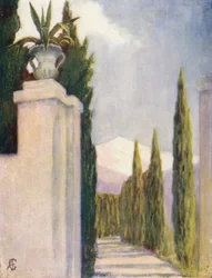 Gateway in the Generalife Gardens, Granada