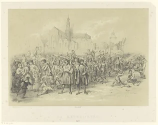 Rhetoricians Distributing Pamphlets