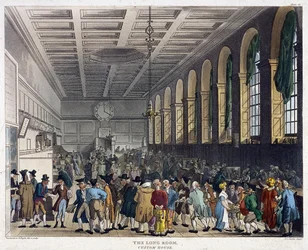 Interior of Custom House, London