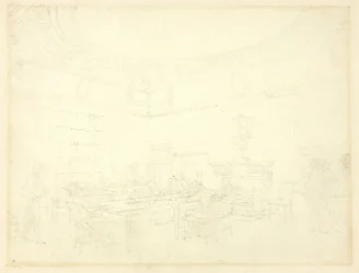 Study for Board of Trade, from Microcosm of London