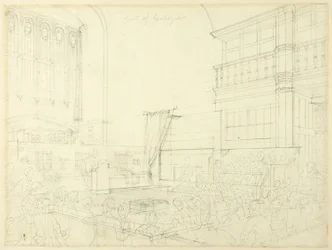 Study for Court of Exchequer, from Microcosm of London