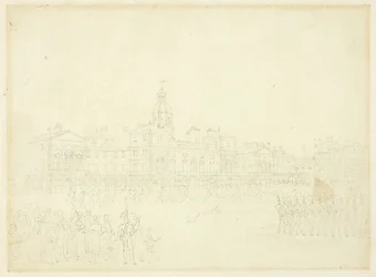 Study for Mounting Guard, St James Park, from Microcosm of London