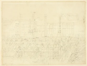 Study for The Post Office, from Microcosm of London