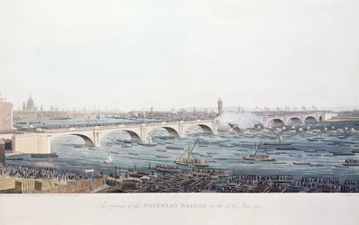 The Opening of the Waterloo Bridge on the 18th of June, 1817