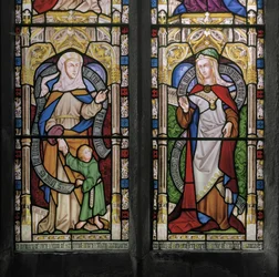 Hannah with the Young Samuel, and Dorcas