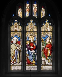 St. John the Baptist, Virgin and Child, and St. Nicholas