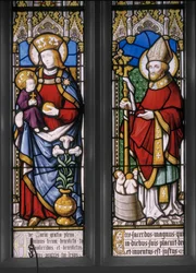Virgin and Child with St. Nicholas (detail)