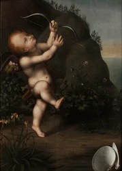 Cupid with a bow, before 1593