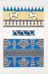 Painted ornaments from Nimroud [Calah]
