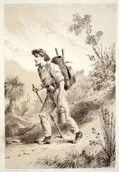 Digger on the Tramp, from The History of Australasia by David Blair, 1879