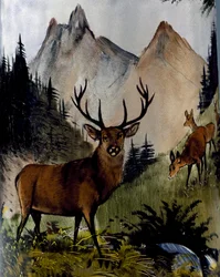 Deer in Meadow (detail)