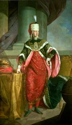 Emperor Francis I, Holy Roman Emperor, wearing the official robes of the Order of St. Stephan