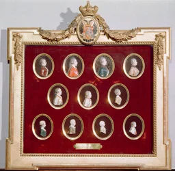 Joseph II, Holy Roman Emperor and King of Bohemia and Hungary and his brothers and sisters, including his sister Marie-Antoinette
