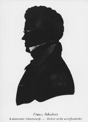 Silhouette of Franz Peter Schubert