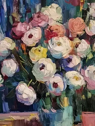 Colorful Painted Blooms