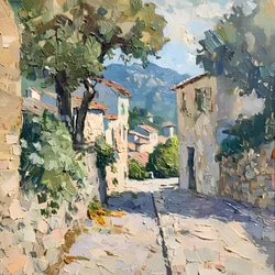 Sunny Village Street