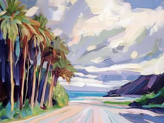 Tropical Beach Road