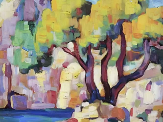 Vibrant Trees and Water