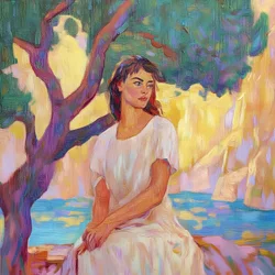 Woman In Golden Light