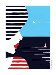 Woman Gazing At Sea