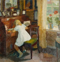 A Girl at a Writing Desk