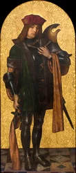 Saint Candide or Saint Warrior (sometimes identified as Saint George)