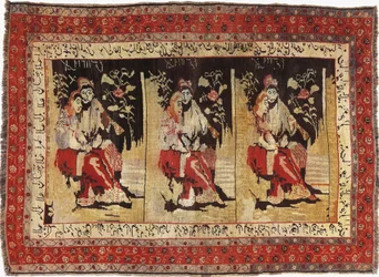 Close-up of a Karabagh rug, Azerbaijan