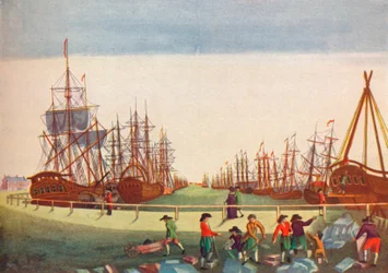 Whaling Ships at Kingston on Hull
