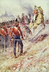 Sir John Moore (1761-1809) at Corunna, 16th January 1809, from British Battles on Land and Sea, edited by Sir Evelyn Wood (1838-1919), first published 1915