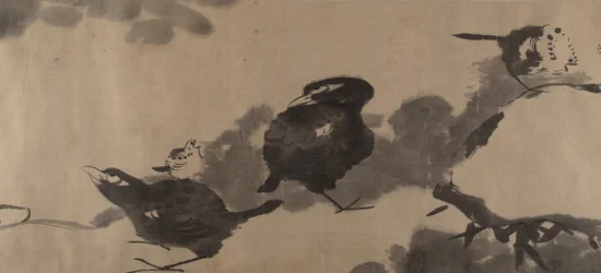 Birds in a Lotus Pond