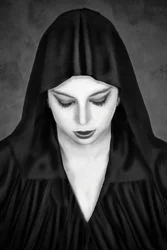 Mysterious Hooded Woman