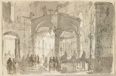 View of a High Altar, Perhaps in San Marco, Venice