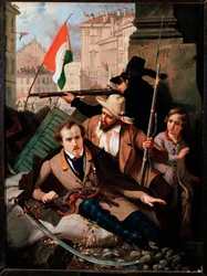 Risorgimento: Fighting in front of the Litta Palace in Milan