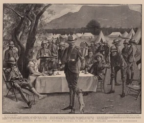 Lady Henry Bentinck Entertaining Wounded Officers to Tea at the Portland Hospital at Rondebosch