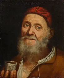 Old Man with Coffee Cup