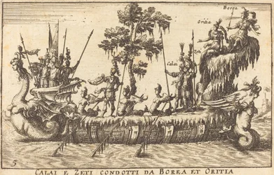 Calai and Zeti Led by Boreas and Orithyia