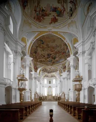 Internal view of the monastery church by architect Johann Balthasar Neumann